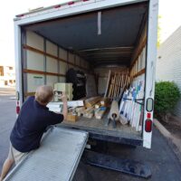 Rolf saying good bye. Bye bye Glass and  paper and matboards, goodbye!