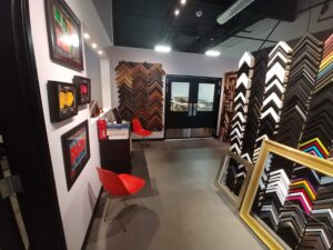 Black and white picture frames