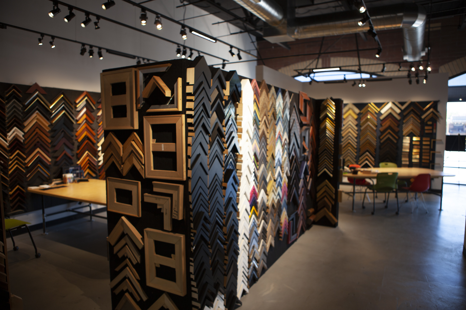 Frame samples and custom framing design at Image & Frame