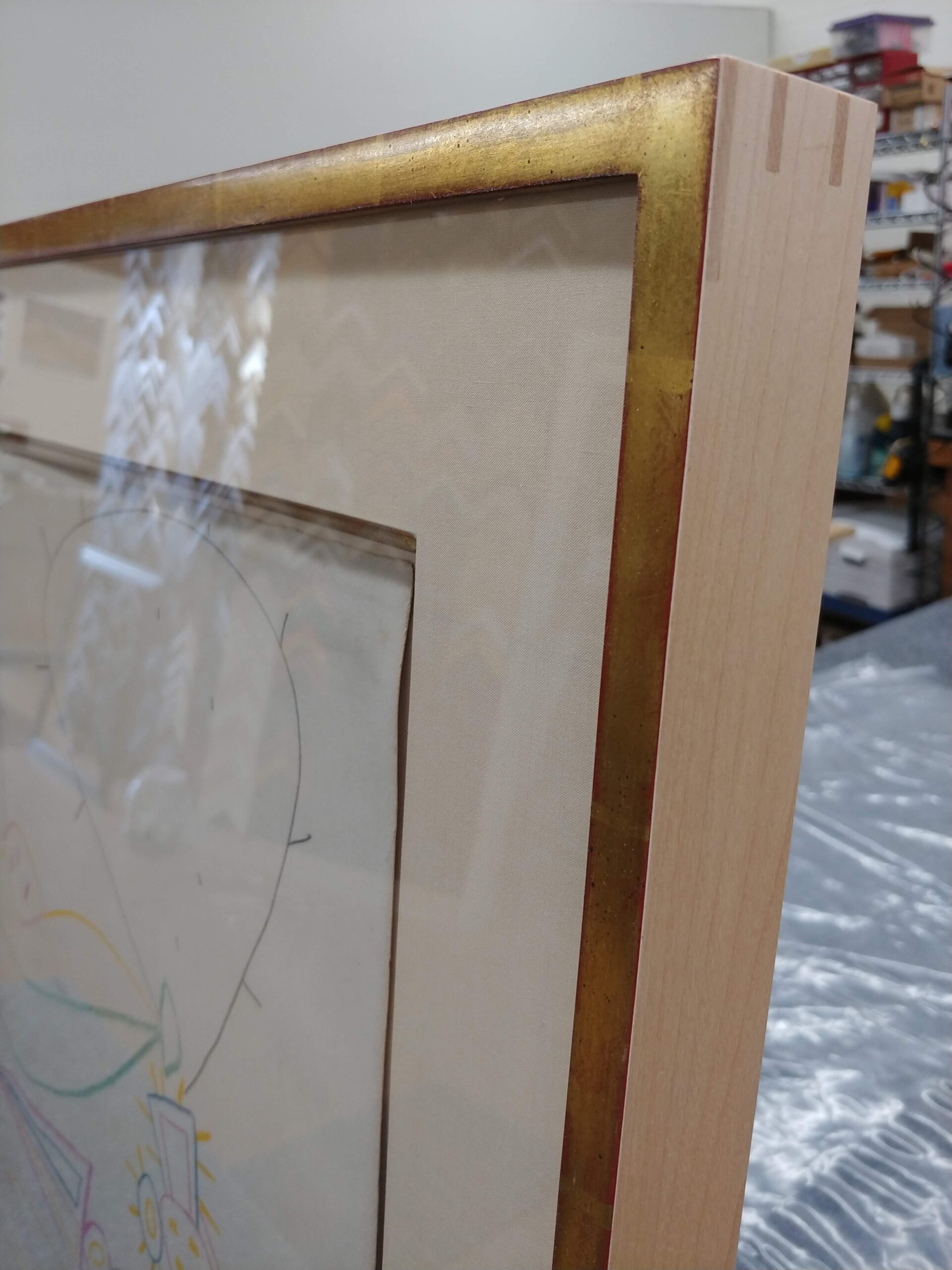 Contemporary matting and frame design detail